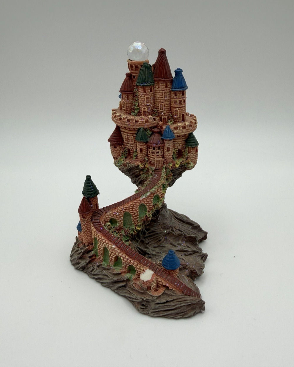 Spoontiques Vintage Fantasy Castle Crystal Ball Tower Resin Mystical Figurine